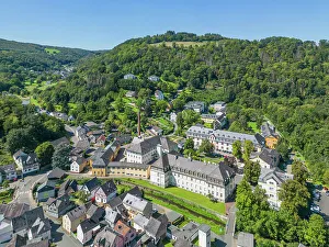 Westerwald Prints: Aerial view at Scheuern foundation