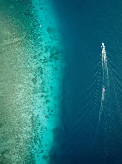 Mavic Pro Prints: Aerial view of Sea, Gili Air, Gili Islands, Lombok Region, Indonesia