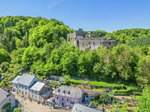 Luxembourg Prints: Aerial view at Septfontaines castle