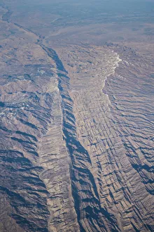 Images Dated 12th February 2014: Aerial view over the Sulaiman Range, North West Pakistan