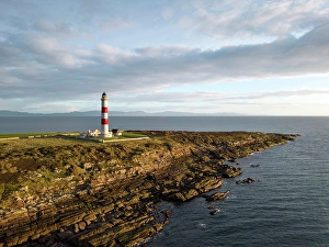 Warning Prints: Aerial view of Tarbat Ness Lighthouse