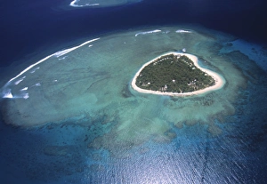 Aerial view of Tropical Island