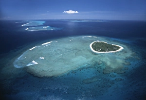 Aerial view of Tropical Island
