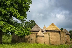 Africa, Benin, Atacora region. Somba village of the Betammariba people