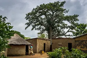 Africa, Benin, Atacora region. Somba village of the Betammariba people