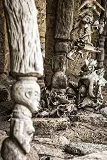Handmade Prints: Africa, Benin, Dassa. The royal burial site on the hill of Dassa
