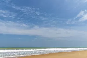Africa, Benin, Grand popo. the sandy beach near to Grand Popo