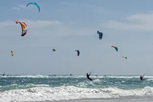 africa, Cape Verde, Sal. Kitesurfing