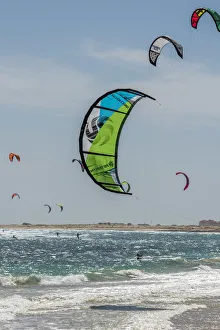 africa, Cape Verde, Sal. Kitesurfing