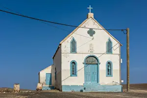 Salt Mine Prints: africa, Cape Verde, Sal. Lady compassion Chapel of Pedra Lume