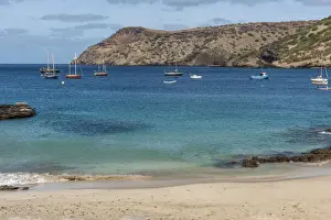 africa, Cape Verde, Santiago. The beautiful beach of Tarrafal