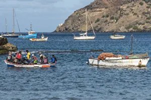 africa, Cape Verde, Santiago. Fishermen of Tarrafal