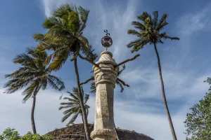 Cabo Verde Prints: africa, Cape Verde, Santiago. The pillory in Cidade Velha