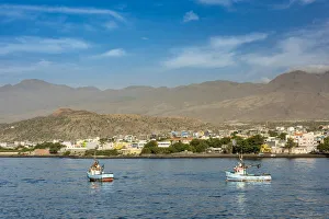 africa, Cape Verde, Santo Antao. Arriving at Porto Novo