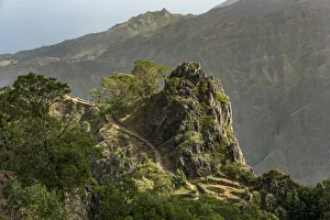 africa, Cape Verde, Santo Antao. view from the old panoramic road