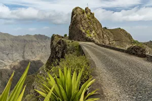 Images Dated 23rd February 2017: Africa, Cape Verde, Santo Antao. The old panoramic road