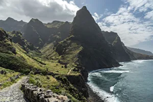 africa, Cape Verde, Santo Antao. The coastal path