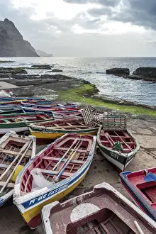africa, Cape Verde, Santo Antao. harbour of ponta do sol