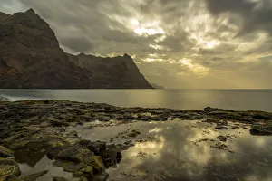 Africa, Cape Verde, Santo Antao. Sunset in Ponta do Sol