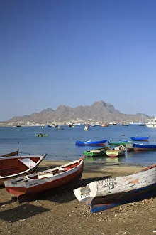 Sao Vicente Prints: Africa, Cape Verde, Sao Vicente, Mindelo, Harbour