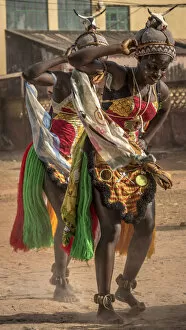 Africa, Guinea Bissau, Bijagos Islands. The carnival in Bubaque
