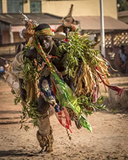 Africa, Guinea Bissau, Bijagos Islands. The carnival in Bubaque