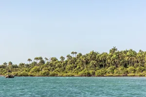Africa, Guinea Bissau. Bijagos Islands. A beach on Rubane Island