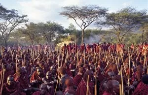 Masai Collection: Africa, Kenya, Kajiado District, Ol doinyo Orok