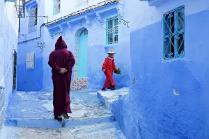 Two People Prints: Africa, Morocco, Rif Mountains