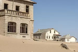 Africa, Namibia, Kolmanskop. one of the houses of the ghost town