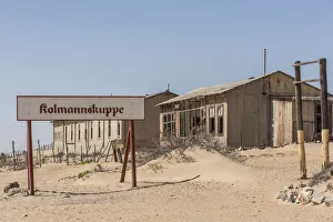 Africa, Namibia, Kolmanskop. the Railway station