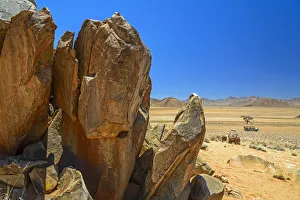 Retreat Prints: Africa, Namibia. Landscape near the Tiras Mountains