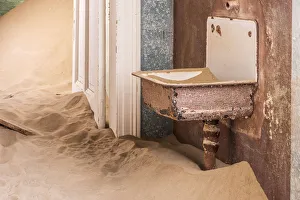 Images Dated 16th August 2018: Africa, Namibia, LAoderitz. Ghost town Kolmanskop