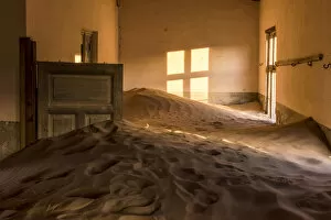Images Dated 16th August 2018: Africa, Namibia, LAoderitz. Ghost town Kolmanskop