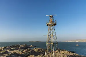 Luderitz Prints: Africa, Namibia, Luederitz. Lighthouse at shark island