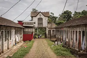 Africa, SA£o Toma and Principe. The workers houses of Roca Uba Budo
