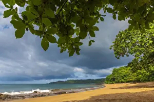 Equatorial Prints: Africa, Sao Tome and Principe. Sundy Praia beach with beautiful beach