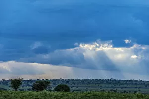 Images Dated 19th February 2020: Africa, Tanzania, Loiborsoit. The landscape before the rain
