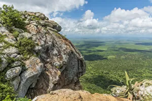 Images Dated 19th February 2020: Africa, Tanzania, Loiborsoit. The landscape seen from the top of the Oldonyo Sambu