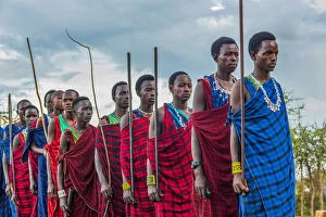 Africa, Tanzania, Loiborsoit. At a Maasai wedding