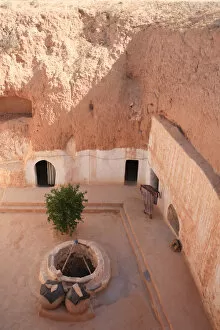Images Dated 4th May 2010: Africa, Tunisia, Matmata, traditional Underground dwellings also known as cave houses