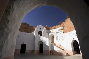Africa, Tunisia, Matmata, traditional Underground dwellings also known as cave houses