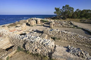 Images Dated 4th May 2010: Africa, Tunisia, Ruins of the Punic city of Kerkouane (500 BC circa), UNESCO World