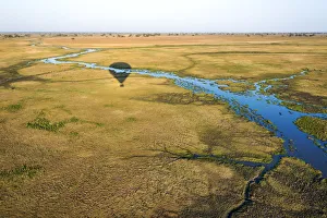 Balloon Prints: Africa, Zambia. Ballooning in the Kafue National park
