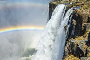 Water Fall Gallery: Africa, Zambia. The Victoria Falls and the devils pool