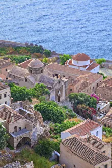 Aghios Nikolaos and Panaghia Chrisaffitisa, Monemvasia, Laconia, The Peloponnese, Greece