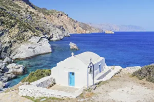 Mediterranean Collection: Agia Anna beach, Amorgos, Cyclades, Greece, Europe