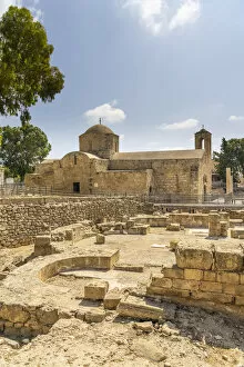 Images Dated 22nd December 2020: Agia Kyriaki church or the ancient Chrysopolitissa Basilica, 13th Century, Paphos, Cyprus