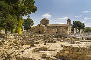 Saint Prints: Agia Kyriaki church or the ancient Chrysopolitissa Basilica, 13th Century, Paphos, Cyprus