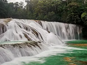 Chiapas Prints: Agua Azul Waterfalls, Arroyo Agua Azul, Chiapas State, Mexico